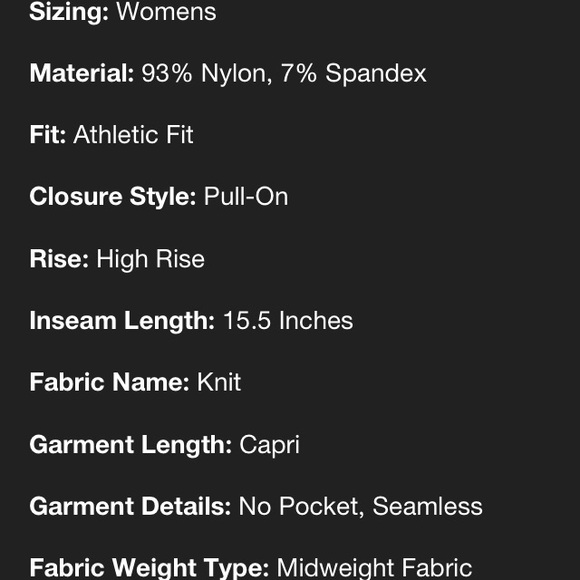 New JoyLab Capri High Rise Leggings size XS - Picture 6 of 7